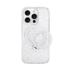 White Lace Magic Stand Pro Case For IPhone