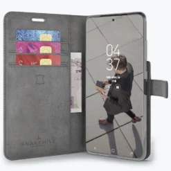 Samsung Galaxy S21 Ultra - Vintage Leather Wallet Phone Case -Union Store 2ndimageGrey