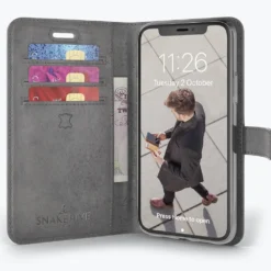 Apple IPhone 11 Pro Max - Vintage Leather Wallet Phone Case -Union Store 2ndimageGrey 23ad07de 828f 4c80 9960 938319bf519a