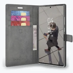 Samsung Galaxy Note 20 Ultra - Vintage Leather Wallet Phone Case -Union Store 2ndimageGrey c333b09c 8aa7 44d4 99e7 0af6c0127c4d