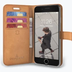 Apple IPhone SE (2020) / SE (2022) - Vintage Leather Wallet Phone Case -Union Store 2ndimageTan 68590781 d6bd 4ca6 aeb1 121f11f41e02