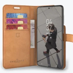 Samsung Galaxy S21 Plus - Vintage Leather Wallet Phone Case -Union Store 2ndimageTan 6 f34762ef 00f8 4e81 a6d1 7e578b0c8936