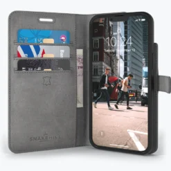 Apple IPhone 13 Pro - Vintage Leather Wallet Phone Case -Union Store 2ndimagegrey 3