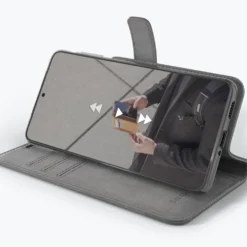 Samsung Galaxy S21 - Vintage Leather Wallet Phone Case -Union Store 3rdImageGrey