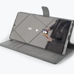 Samsung Galaxy Note 20 Ultra - Vintage Leather Wallet Phone Case -Union Store 3rdImageGrey 929b9fee 7b8a 43e8 b03b a24d55d3c149