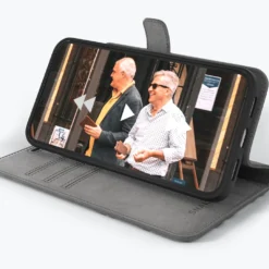 Apple IPhone 13 Pro - Vintage Leather Wallet Phone Case -Union Store 3rdImagegrey 4