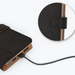 Apple IPhone 12 Mini - Vintage Leather Wallet Phone Case -Union Store Black 19 e6739e3e b4ec 42b3 9c1f ec7da7fe177b