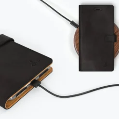 Apple IPhone 7 Plus - Vintage Leather Wallet Phone Case -Union Store Black 26