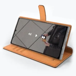 Samsung Galaxy Note 10 Plus - Vintage Leather Wallet Phone Case -Union Store Black 51