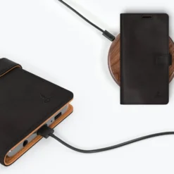 Samsung Galaxy S10 Plus - Vintage Leather Wallet Phone Case -Union Store Black 96