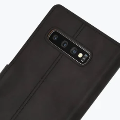 Samsung Galaxy S10 Plus - Vintage Leather Wallet Phone Case -Union Store Black 97