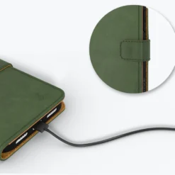 Apple IPhone 14 Pro - Vintage Leather Wallet Phone Case -Union Store BottleGreen 2022 09 02T141434.166