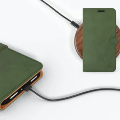 Apple IPhone 14 Plus - Vintage Leather Wallet Phone Case -Union Store BottleGreen 2022 09 05T111437.892