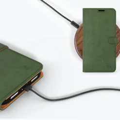 Apple IPhone 14 Pro Max - Vintage Leather Wallet Phone Case -Union Store BottleGreen 2022 09 05T132251.197