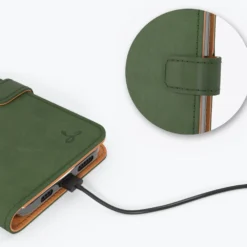 Apple IPhone 12 - Vintage Leather Wallet Phone Case -Union Store BottleGreen 19 4af5d39c c0af 4051 8808 b16ea6b0a176