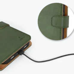 Apple IPhone 13 Mini - Vintage Leather Wallet Phone Case -Union Store BottleGreen 1 c1ee0712 b41f 4433 aeaa 81c760914a83