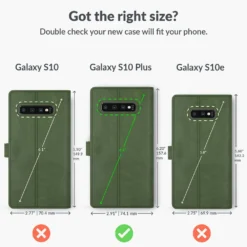 Samsung Galaxy S10 Plus - Vintage Leather Wallet Phone Case -Union Store BottleGreen 22 040ea4c9 d0c8 4623 96b8 df3675ac0213