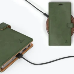 Samsung Galaxy Note 20 Ultra - Vintage Leather Wallet Phone Case -Union Store BottleGreen 30