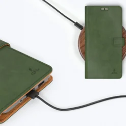 Samsung Galaxy S20 Ultra - Vintage Leather Wallet Phone Case -Union Store BottleGreen 49