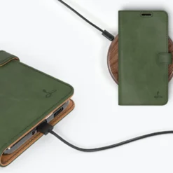 Samsung Galaxy S21 Ultra - Vintage Leather Wallet Phone Case -Union Store BottleGreen 64 10defe3f 7bdf 4d28 bcfd 97e166f67b1b