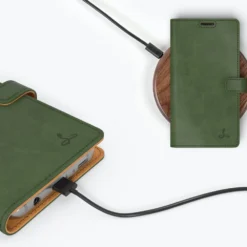 Samsung Galaxy S9 - Vintage Leather Wallet Phone Case -Union Store BottleGreen 77