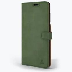 Samsung Galaxy S21 FE - Vintage Leather Wallet Phone Case -Union Store BottleGreen 99 1