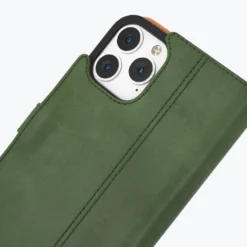 Apple IPhone 13 Pro - Vintage Leather Wallet Phone Case -Union Store Bottlegreen 10