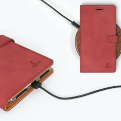 Apple IPhone 7 Plus - Vintage Leather Wallet Phone Case -Union Store Burgundy 16