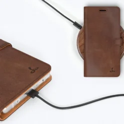 Samsung Galaxy Note 9 - Vintage Leather Wallet Phone Case -Union Store Chesntut