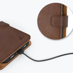 Apple IPhone 13 Mini - Vintage Leather Wallet Phone Case -Union Store ChestnutBrown 1 acb5a5c5 bb31 4409 bc36 f185ca1a1291