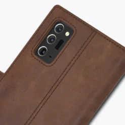 Samsung Galaxy Note 20 - Vintage Leather Wallet Phone Case -Union Store ChestnutBrown 25
