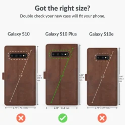 Samsung Galaxy S10 Plus - Vintage Leather Wallet Phone Case -Union Store ChestnutBrown 50