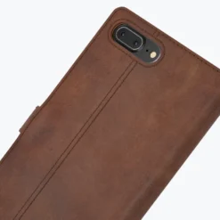 Apple IPhone 7 Plus - Vintage Leather Wallet Phone Case -Union Store Chestnut 23