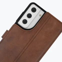 Samsung Galaxy S21 FE - Vintage Leather Wallet Phone Case -Union Store Chestnut 2 1