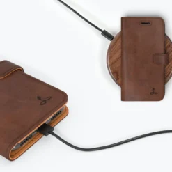 Apple IPhone 8 - Vintage Leather Wallet Phone Case -Union Store Chestnut 4