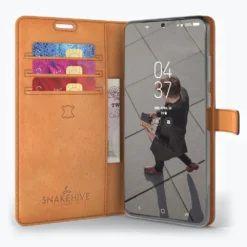 Samsung Galaxy S20 Ultra - Vintage Leather Wallet Phone Case -Union Store Chestnut 48