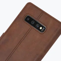 Samsung Galaxy S10 Plus - Vintage Leather Wallet Phone Case -Union Store Chestnut 65
