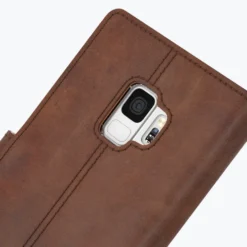 Samsung Galaxy S9 - Vintage Leather Wallet Phone Case -Union Store Chestnut 70