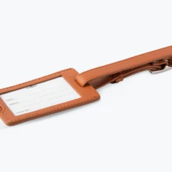Leather Luggage Tag - The Essential Collection -Union Store CopyofSuitcaseTags Metro Orange2
