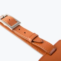 Leather Luggage Tag - The Essential Collection -Union Store CopyofSuitcaseTags Metro Orange3