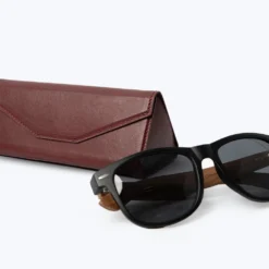 Metro Foldable Leather Glasses Case -Union Store FoldableGlassesCase Red6