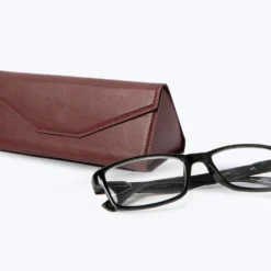 Metro Foldable Leather Glasses Case -Union Store FoldableGlassesCase Red7