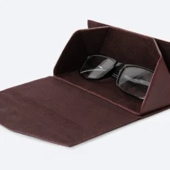 Metro Foldable Leather Glasses Case -Union Store FoldableGlassesCase Red9