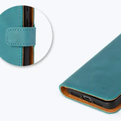 Google Pixel 8 - Vintage Leather Wallet Phone Case -Union Store GooglePixel8 Vintage Teal3