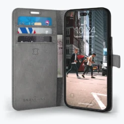 Apple IPhone 14 Pro - Vintage Leather Wallet Phone Case -Union Store Grey 2022 09 02T141339.408