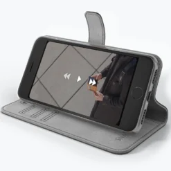 Apple IPhone 7 - Vintage Leather Wallet Phone Case 33 Apple IPhone 7 - Vintage Leather Wallet Phone Case -Union Store Grey 19