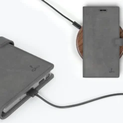 Samsung Galaxy Note 20 - Vintage Leather Wallet Phone Case -Union Store Grey 35