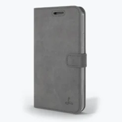 Apple IPhone 12 Mini - Vintage Leather Wallet Phone Case -Union Store Grey 53