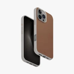 Uniq Lyden DSDual-Tone Premium Leatherette Case -Union Store LydenDS Caramel iPhone16ProMax 01 Lowres SG