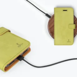 Apple IPhone 8 - Vintage Leather Wallet Phone Case -Union Store MossGreen 1